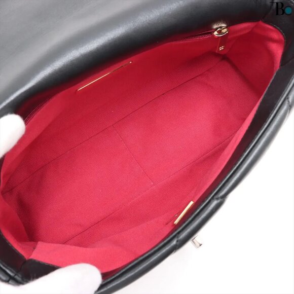 CHANEL 19 Lambskin Chain Shoulder Bag Gold x Silver - Picture 9 of 17